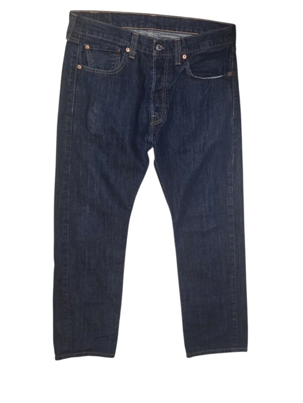 Vintage Y2K Levis 501 Batwing Tag Button Fly Blue Jeans Size 32x30